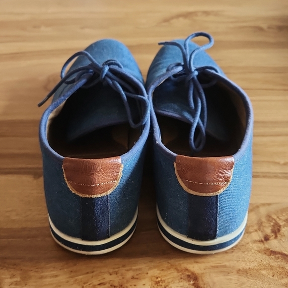 Aldo casual oxford shoes with a denim look, size 9 - Picture 2 of 9